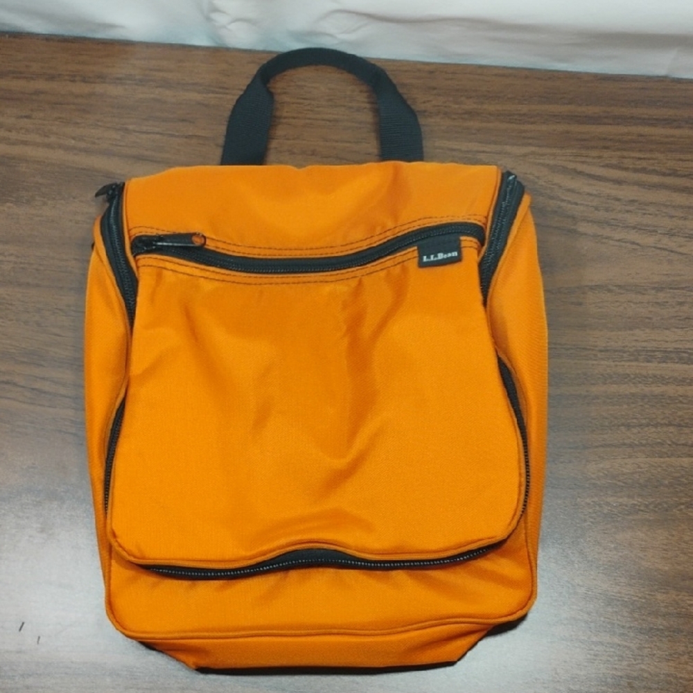 L.L. Bean Men's Orange Toiletry Bag